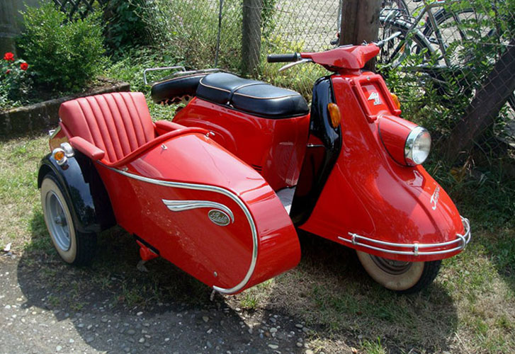 Heinkel邊車實機安裝圖